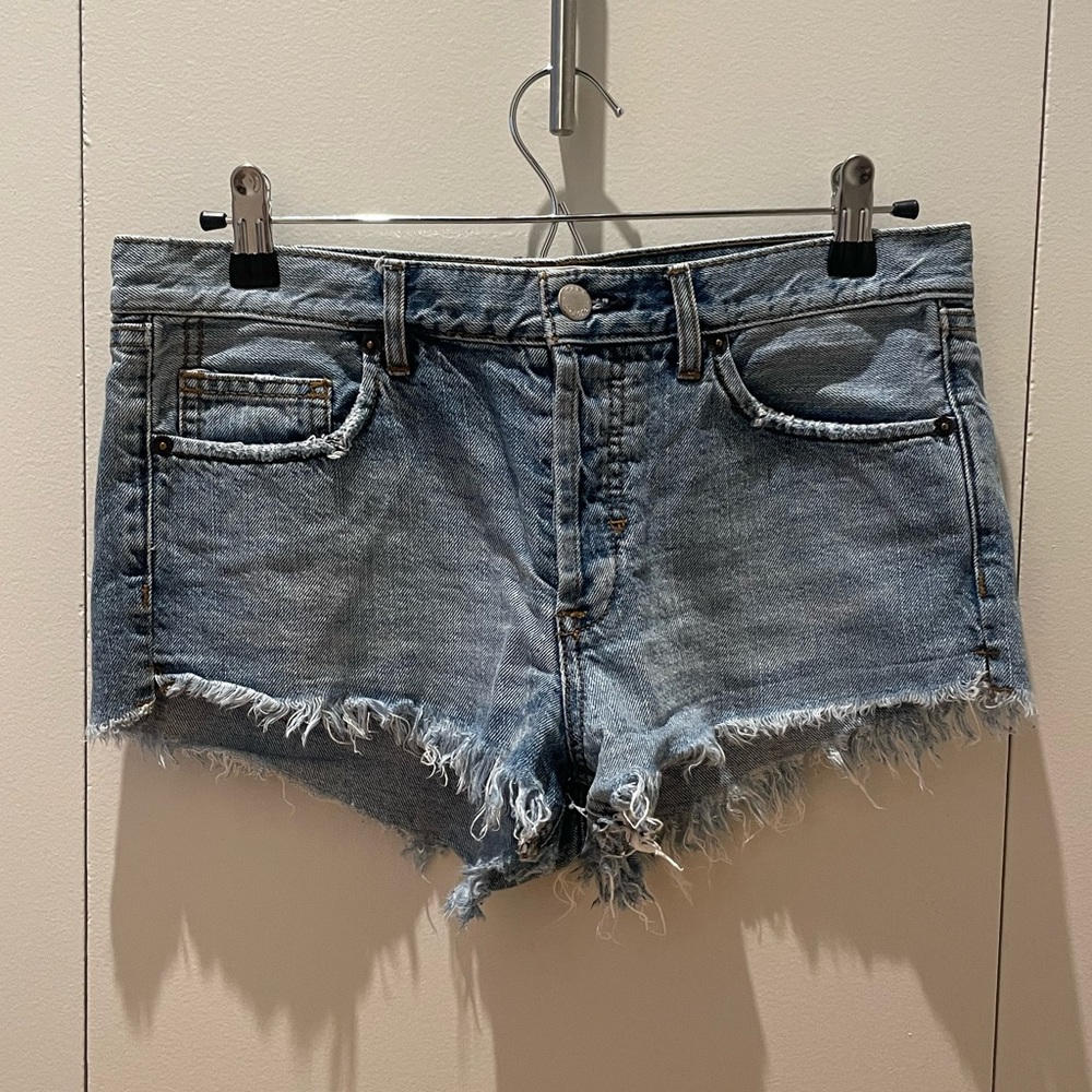 We The Free Soft & Relaxed Cut Off Jean Shorts - Savannah Blue